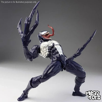 In stock NEW Mess Toys Venom Lethal Neighbor Spider Man Symbiotic Black Suit Messtoys Spiderman Anime Action Figure Model toys