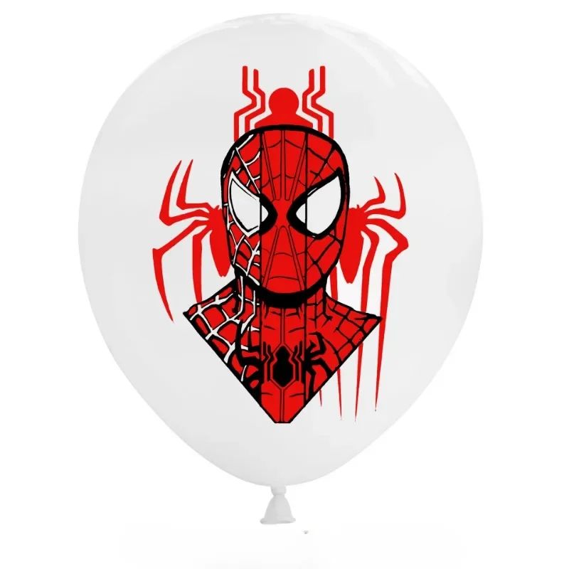 12pcs 6pcs Cartoon Spider Theme 12inch Latex Balloons Air Globos Boys Birthday Party Decorations Kids Baby Shower Party Supplies