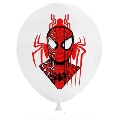 12pcs 6pcs Cartoon Spider Theme 12inch Latex Balloons Air Globos Boys Birthday Party Decorations Kids Baby Shower Party Supplies