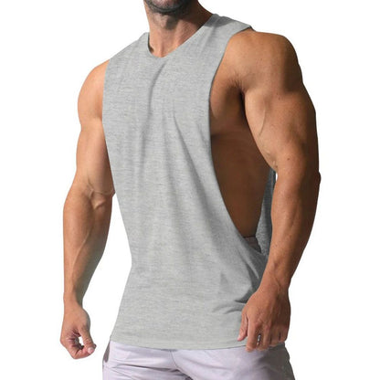 Men's Summer Fitness Tank Top Men Jogging Bodybuilding Sleeveless Shirt Breathable O-Neck Casual Male Vest Clothing