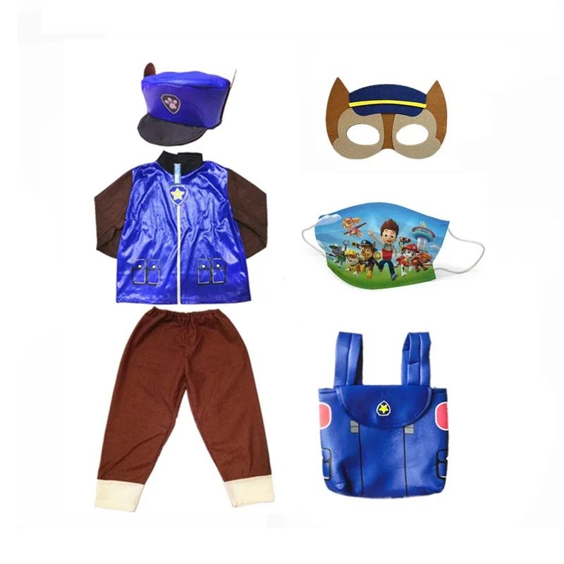 Anime Dog Patrol Kids Cosplay Costume Marshall Chase Skye Zuma Rubble Children Tops Pants Patrol Uniform Halloween Costume