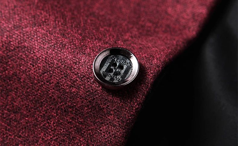 Black Men V-neck Single-breasted Suit Jacket, Fashion Slim Dress Coats, Blue Gray Yellow Blazers, Male Casual Tops Asian Size