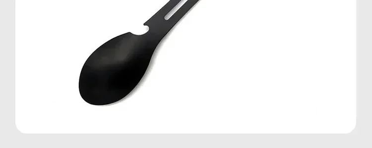 Outdoor Multi-functional 5-in-1 EDC Camping Survival Tool Stainless Steel Fork Knife Spoon Can Opener Bottle Opener Wrench