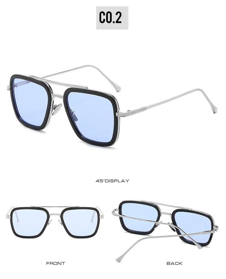 Tony Stark Glasses Men Women Sunglasses Iron man Eyewear Steampunk Sun Glasses Male Goggles