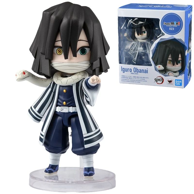 Em Estoque Original Bandai Figuarts Mini Demon Slayer Blade Fornalha Porta Anime Figura Q Versão Bonito Modelo Brinquedos