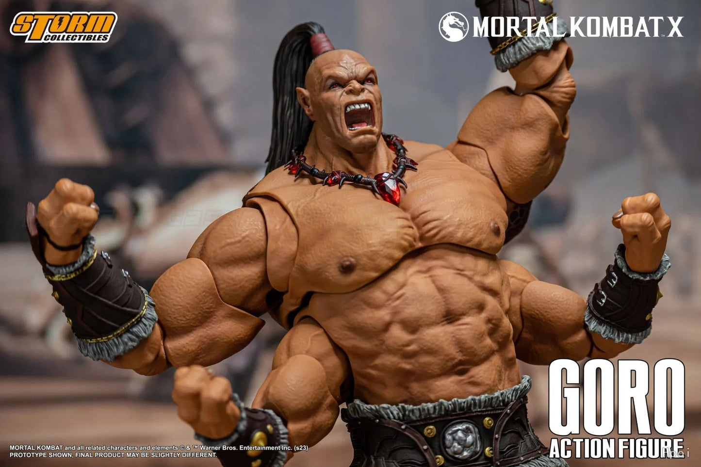 ?MT?Original Storm Collectibles Mortal Kombat GORO Action Figure Model Toys