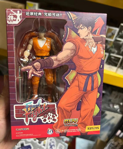 Original 52TOYS Boneco de Ação CAPCOM Final Fight PVC 10CM Anime Figuras de Ação Modelos Brinquedos Coleções Presentes em Estoque