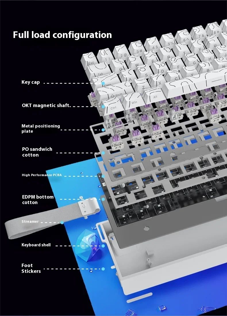 IROK Carotmas Mercury68 Max mars68 pro Mercury 68 Gaming Teclado Mecânico Magnético Rapid Trigge 0.001 8K Teclado Gamer Com Fio