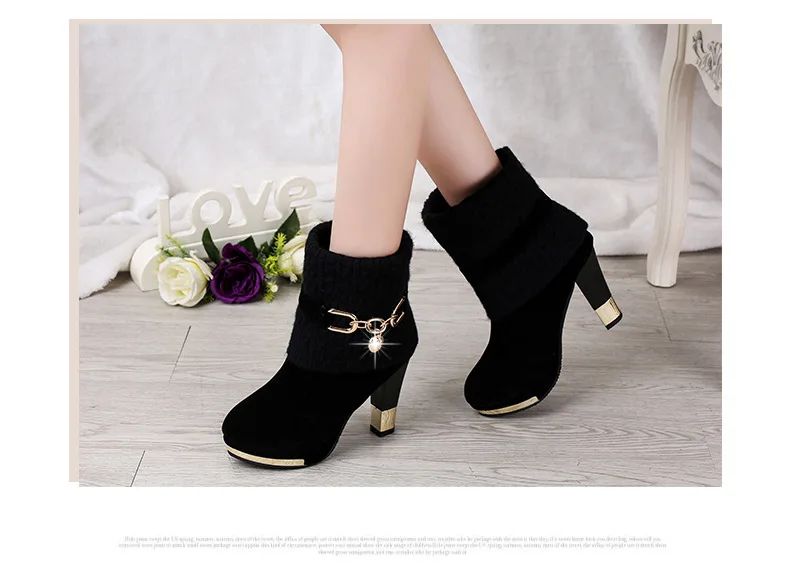 Sapatos femininos de salto agulha super alto com plataforma, sapatos de salto alto, scarpins femininos, botas de tornozelo de camurça bico fino para mulheres, botas de salto grosso NOVO