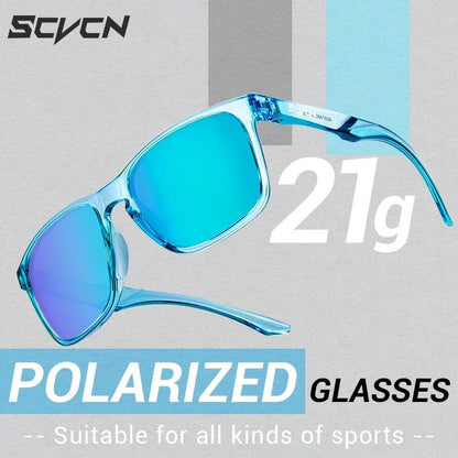 SCVCN Polarized Sunglasses Baseball Cycling Glasses UV400 Bike MTB Dark Glasses Sports Eyewear Bicycle Outdoor Cycling Equipment