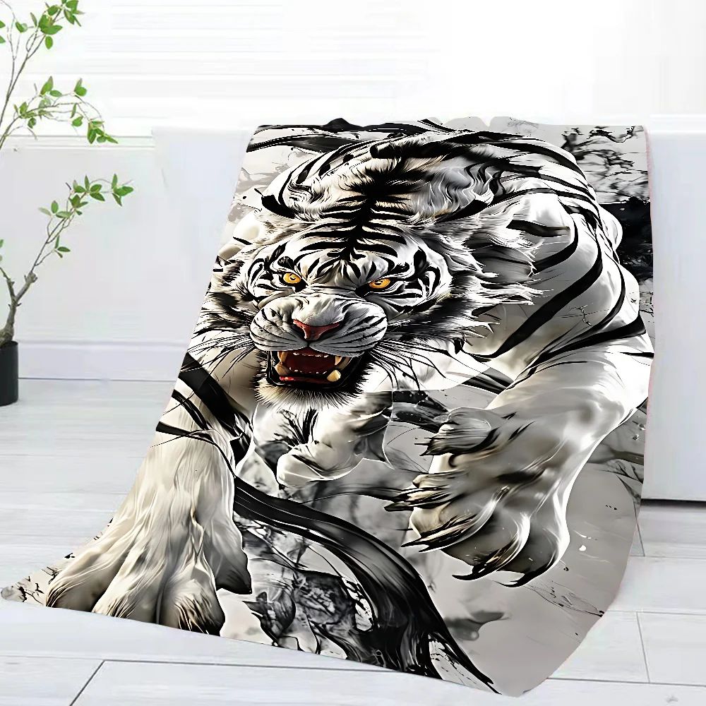3D White Tiger Towel Home Bath Towels For The Body Towels Quick Drying Microfiber Beach Towel Man Women Sports Towel