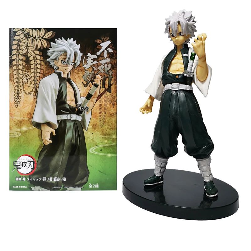 Boneco de Anime Demon Slayer Kimetsu No Yaiba Tanjiro Nezuko Zenitsu Figurine Inosuke Guerreiro Bonecos de Ação Colecionáveis Brinquedo Modelo