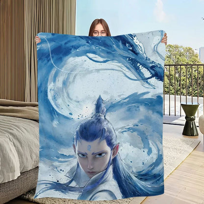 Movie Blanket Skin friendly comfort warm soft plush blanket suitable sofa living room office bedroom NeZha 2