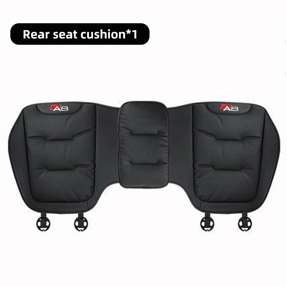 Leather Car Seat Cover Universal Four Seasons Car Front/Rear Seat Cushion for  Audi A1 A3 A4 A5 A6 A7 A8 Car Chair Protector Pad