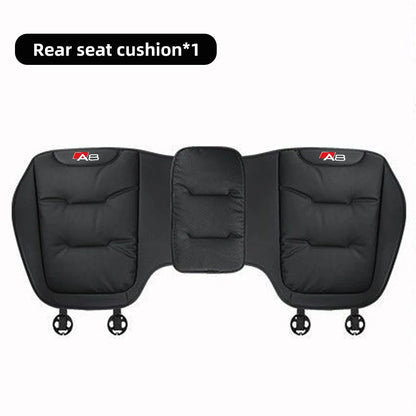 Leather Car Seat Cover Universal Four Seasons Car Front/Rear Seat Cushion for  Audi A1 A3 A4 A5 A6 A7 A8 Car Chair Protector Pad
