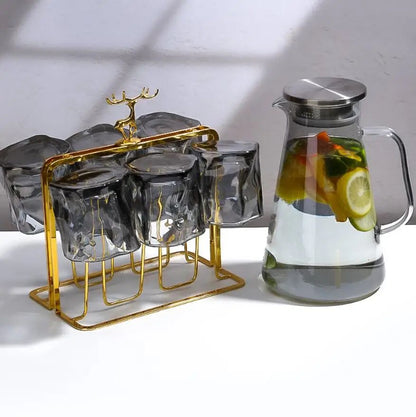 Copo de uísque cinza-fumaça 190ml, copo Old Fashioned de base pesada, conjunto de presente para bar, caneca de cerveja de cristal, direto da fábrica