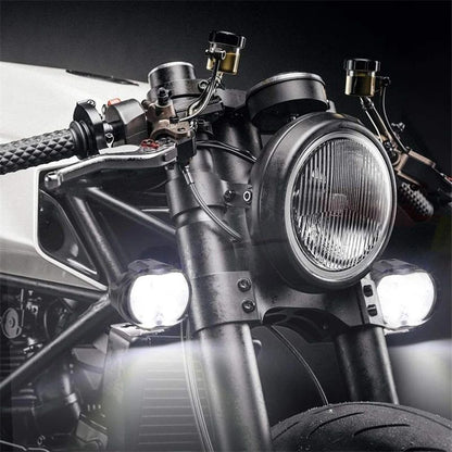 1/4 unidades Farol de motocicleta Luz de trabalho Spot Light 6 LED Auxiliar Farol de motocicleta Lâmpada de neblina de moto Scooter Lâmpadas modificadas