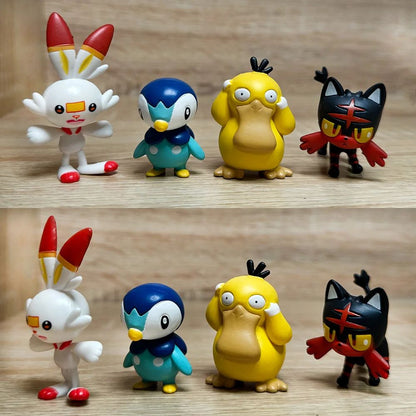 Pokémon Action Figure Brinquedos Pikachu Charmander Squirtle Bulbasaur Bonecos Pequenos Presente Infantil