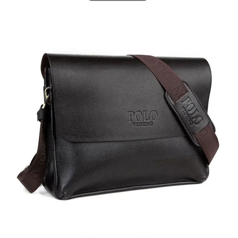 The Leisure Business Single Shoulder Bag Polo Vertical Bag Man Trend Inclined Shoulder Bag Vertical and Horizontal Styles