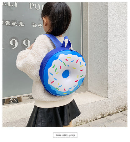 Cartoon Kids Backpack Cute Donut Eggshell Bag Fun Kindergarten Kids Backpack Boys Girls Backpack