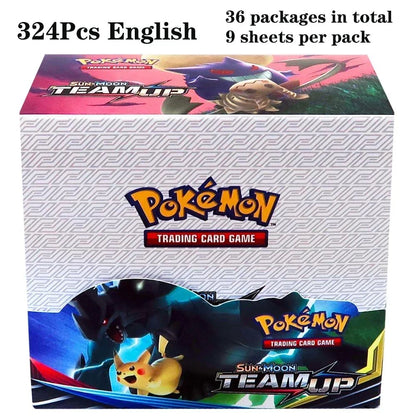 324 pçs/caixa Pokémon TCG: Sol e Lua, Escuridão Incendiada, 36 Pacotes, Caixa de Booster, Jogo de Cartas Pokémon, Brinquedos Colecionáveis, Jogo de Tabuleiro Prismático