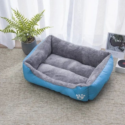Ninho Quadrado Grande Cama para Cães de Grande Porte S-3XL Cama para Cães Pequenos e Médios Ninho de Fleece Macio Sofá-Cama Grande para Cães Casa de Gatos Quente de Inverno para Animais de Estimação