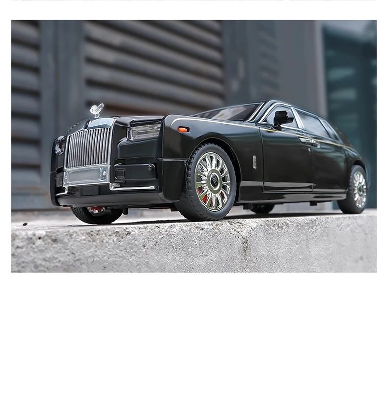1:18 Big Size Diecast Rolls Royce Phantom Alloy Car Model Collective Miniature Voiture Boyfriend Car Gift Home Decor Toys Boys