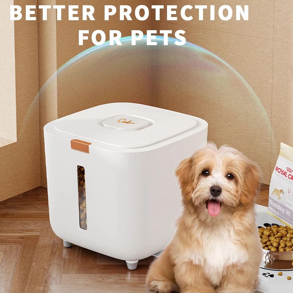 Tambor de armazenamento de ração para animais de estimação Tambor grande de armazenamento de alimentos Selado à prova de umidade Tambor de ração para gatos Armazenamento de ração para gatos Ração para cães Tigela para gatos