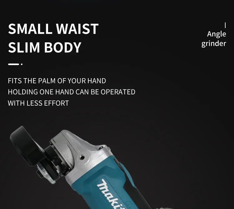Esmerilhadeira Angular Sem Fio Makita DGA404 18V 125mm - Elétrica Recarregável Sem Escovas Para Corte de Metal/Pedra (Sem Bateria)