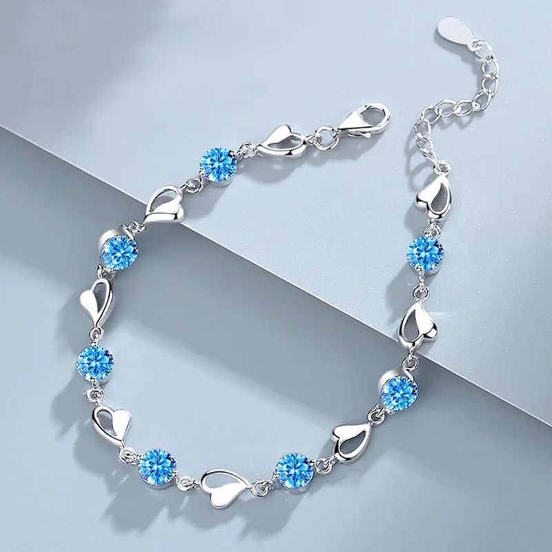 Pulseiras de miçangas de estrela de prata esterlina 925 de luxo para mulheres, pulseira ajustável de camada dupla de designer original, joia de festa