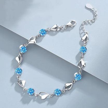 Pulseiras de miçangas de estrela de prata esterlina 925 de luxo para mulheres, pulseira ajustável de camada dupla de designer original, joia de festa