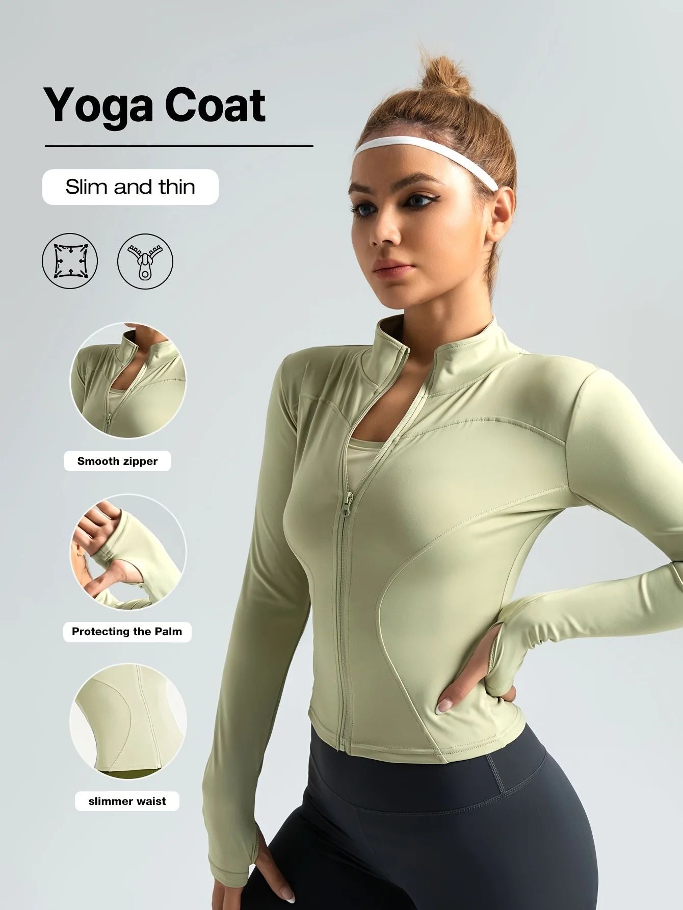 S-3XL New Style Workout Jacket Women Seamless Sports Outerwear Yoga Running Coat Stretchy Zip Up Gym Wear Slim Fit Breathable