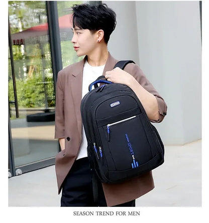 Men's Backpack Oxford Business Computer Bag Waterproof Backpack Leisure Travel Backpack High School Student Backpack For Man