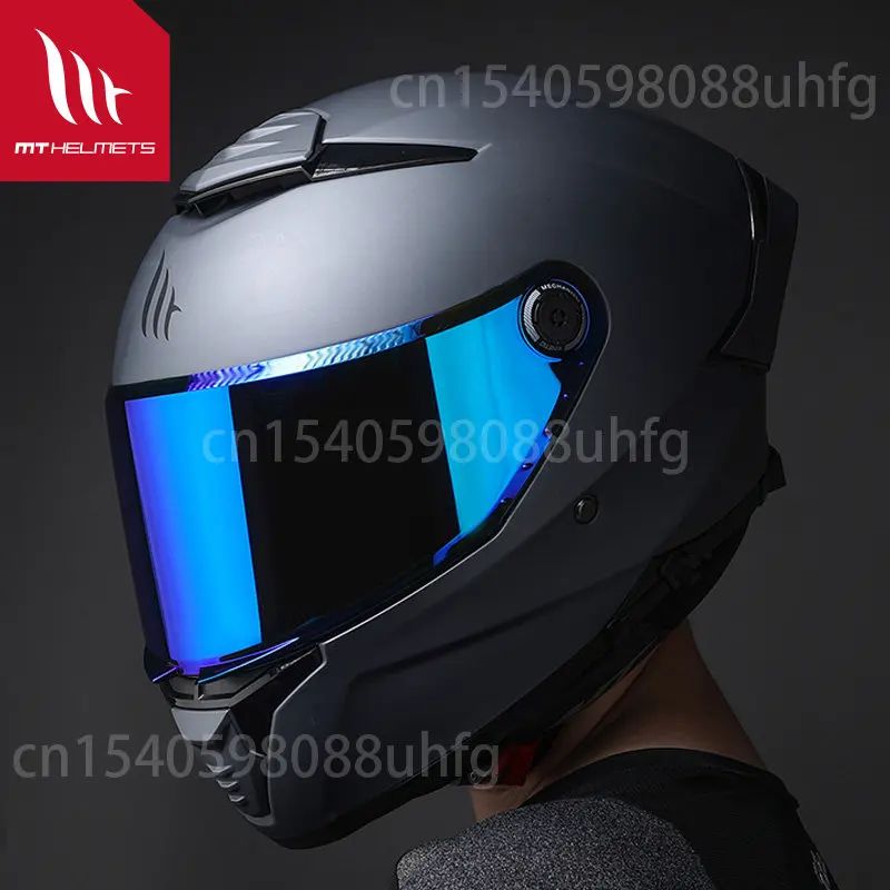 Viseira de substituição MT para capacete modelo THUNDER 4 SV MT-V-28B Lente de capacete Peças MT originais