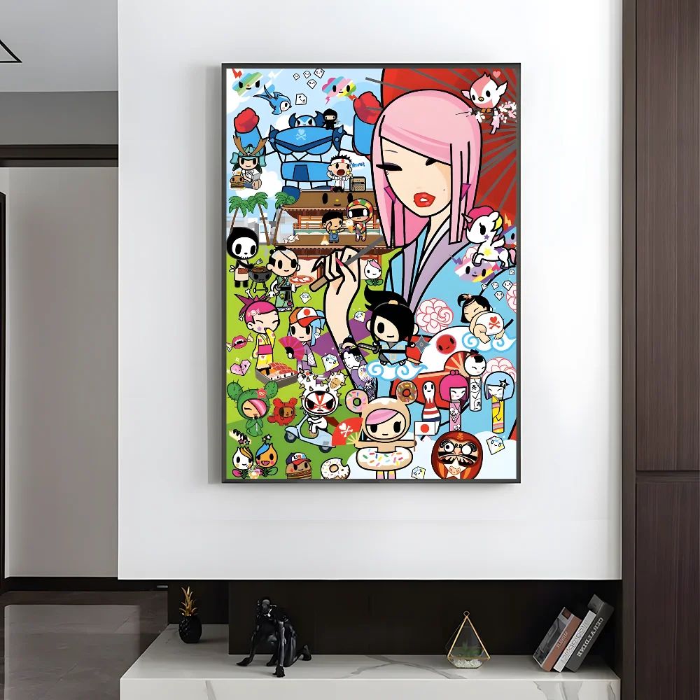 Cartoon Art Kawaii townTokidokiinside Poster HD art sticky wall waterproof home living room bedroom bar aesthetic decoration
