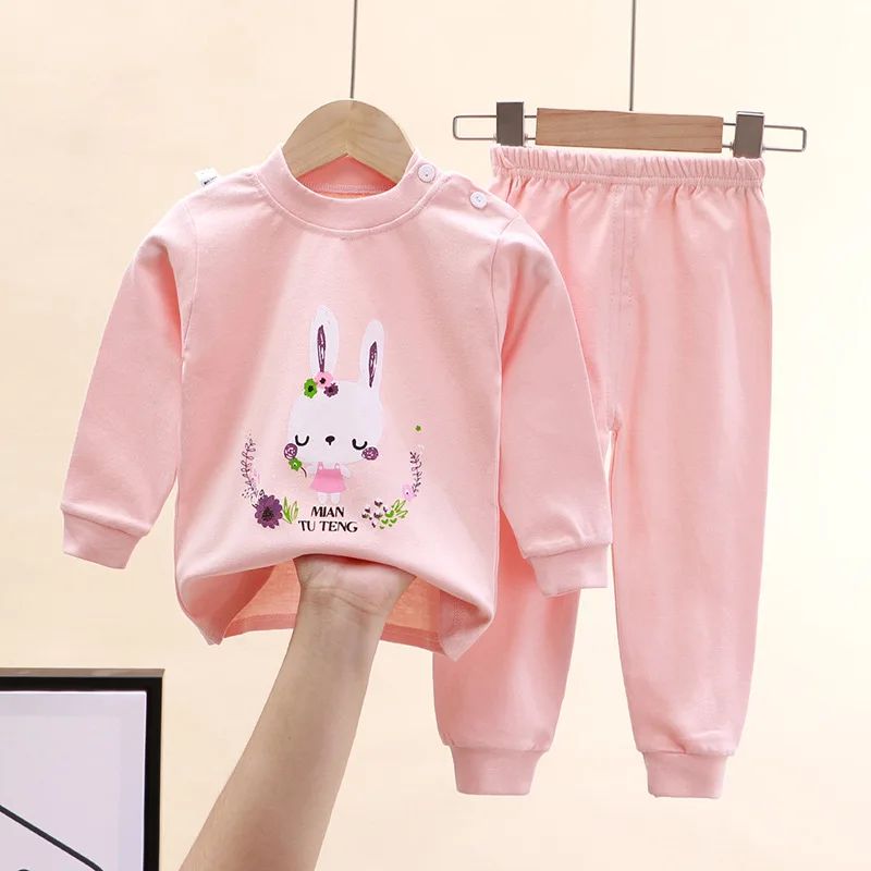 Animal Sleepwear Children Pajamas Sets Unisex Kids Autumn Clothing Durable Soft Warm Comfort Baby Fall Clothes Cartoon