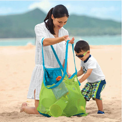 Children Sand Away Protable Mesh Bag Kids Bath Toys Storage Bags Swimming Large Beach Bag for Towels Women Cosmetic Makeup Bag