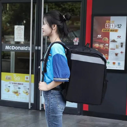 Large Capacity Thermal Bag Waterproof Insulated Picnic Lunch Container Outdoor Travel Camping Delivery Backpack Food Storage Bag