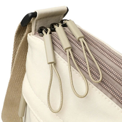 3 Main Pockets High Capacity Shoulder Crossbody Bag for Women Multi-pocket Purse Canvas Handbag Suitable for Mothers Shopping