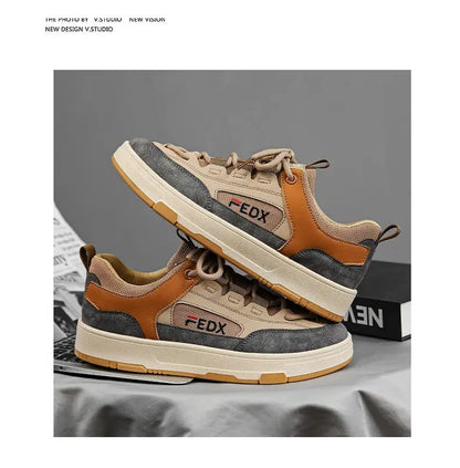 Bread Shoes for Men Trendy Board Shoes Niche Design Breathable Retro Chunky Sneakers Luxury Designer Male Casual Vulcanize Shoe