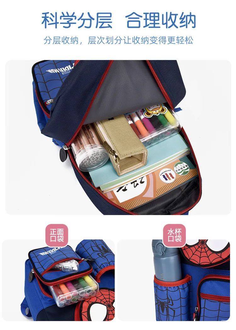 Kindergarten boys and girls schoolbags 3-9 years old children schoolbags cartoon animation Princess Elsa backpack