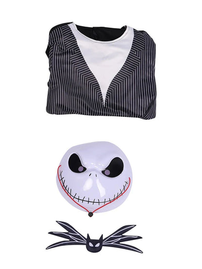 Boys Nightmare Before Christmas Clothes J-Jack Skellington Cosplay for Fancy Halloween Costume Girls S-Sally Party Clothing