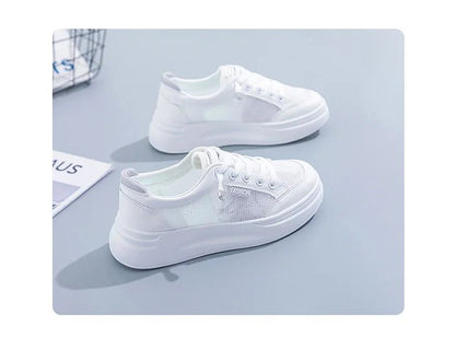 2024 White Tennis Athletic Woman Running Shoes Female Casual Sneaker Sports Comfortable Trend Loafers Skateboard Summer Leather