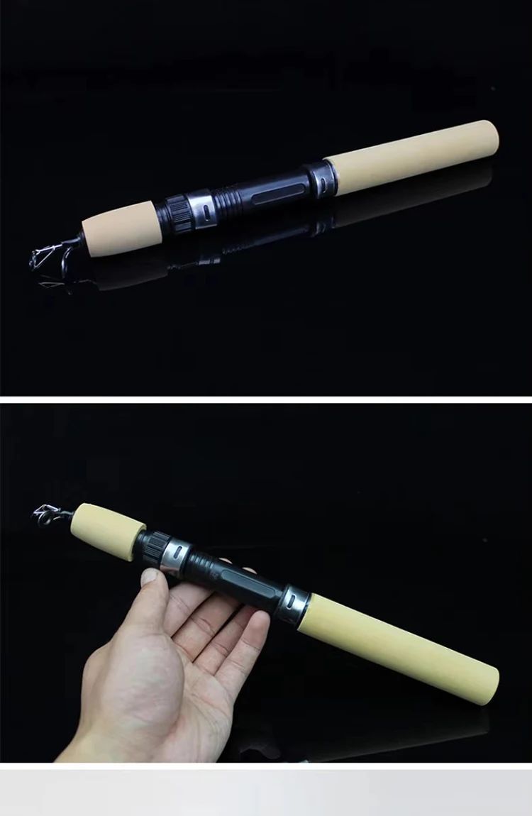 Carbon Mini Ice Fishing Rod Shrimp Tackle 0.6m 0.8m 1m Winter Fishing Gear for Ice Fishing
