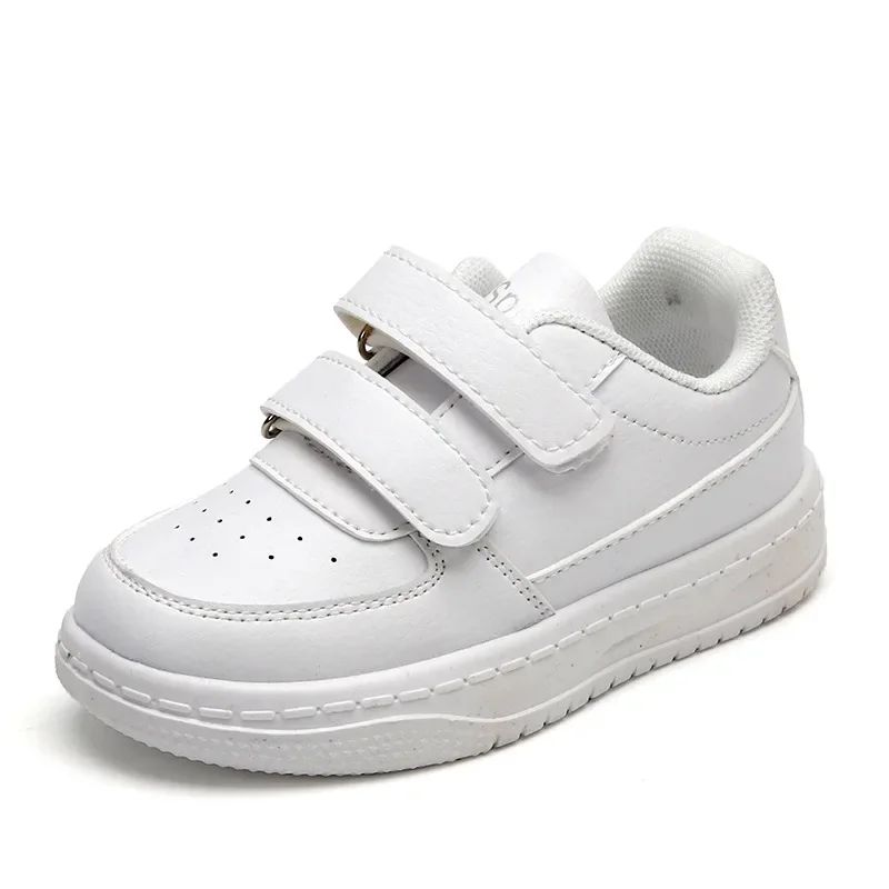 Children's White Shoes Spring and Autumn Kid's Sports Shoes Anti slip Lightweight Boys Board Shoes Soft Sole Baby Casual Shoes