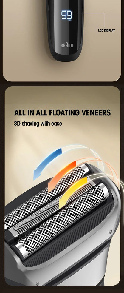 Originai Fang BRAUN FK608 Electric Shaver 4D For Men Rechargeable Shaving Beard Razor Trimmer Machine For Barber