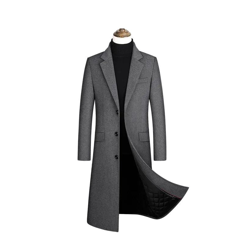Wool content 30%,New woolen overcoat in autumn and winter, men clothing,coat men, winter coat men, coats for men,men winter coat
