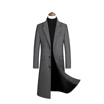 Wool content 30%,New woolen overcoat in autumn and winter, men clothing,coat men, winter coat men, coats for men,men winter coat
