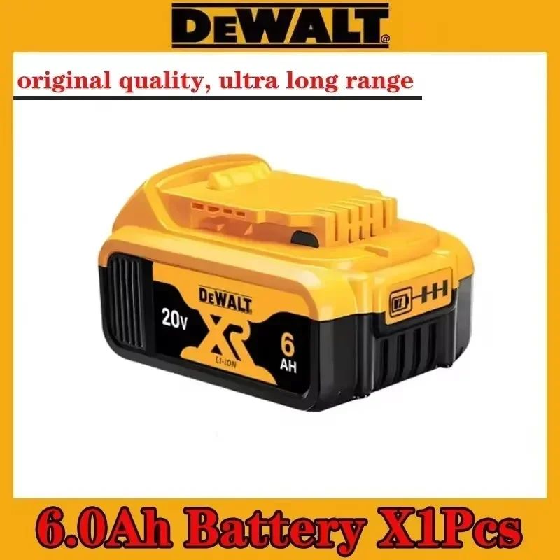 Bateria Original DeWALT 20V 5.0Ah 6.0Ah MAX FlexVolt para Ferramenta Elétrica DCB606 DCB205 DCB206 DCB209 DCB182 com Carregador