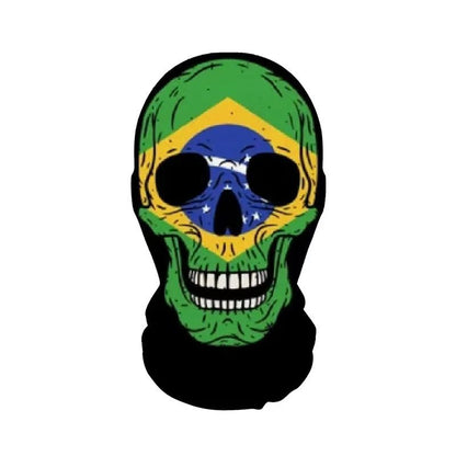 Halloween Terror Masks 3D Printing Skull Pattern Elastic Mesh Face Mask Funny Party Cosplay Props Balaclava Breathable Headcover
